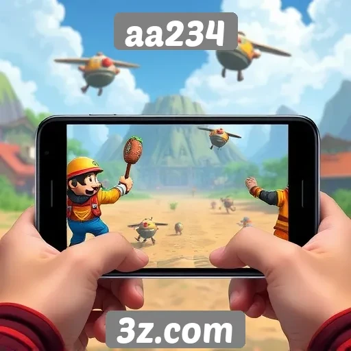 Desempenho de jogos no site aa234 em dispositivos móveis